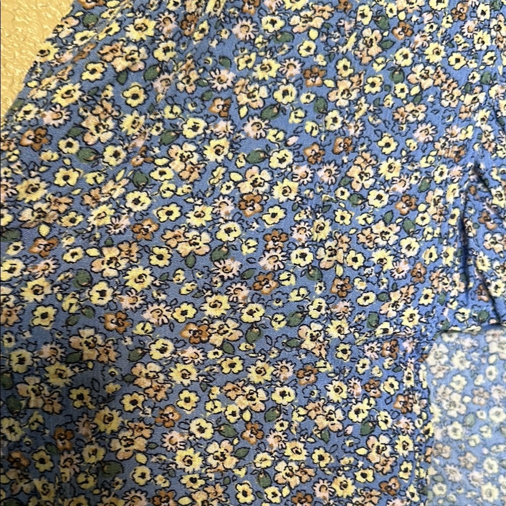 Blue Floral High-Low Romper - Picture 2 of 2